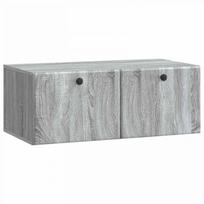 Sieninė TV spintelė Pilka sonoma ąžuolo 78,5 x 41 x 30 cm