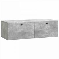 Sieninė TV spintelė Betono pilka 98 x 41 x 30 cm