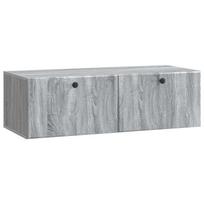 Sieninė TV spintelė Pilka sonoma ąžuolo 98 x 41 x 30 cm