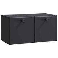 Sieninė TV spintelė Juoda 59,5 x 31 x 30 cm Apdirbta mediena