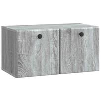 Sieninė TV spintelė Pilka sonoma ąžuolo 59,5 x 31 x 30 cm