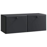 Sieninė TV spintelė Juoda 78,5 x 31 x 30 cm Apdirbta mediena
