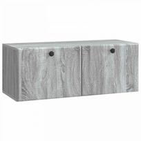 Sieninė TV spintelė Pilka sonoma ąžuolo 78,5 x 31 x 30 cm
