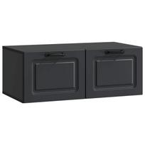 Sieninė TV spintelė Juoda 78,5 x 41 x 30 cm Apdirbta mediena