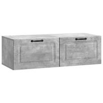 Sieninė TV spintelė Betono pilka 98 x 41 x 30 cm