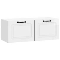 Sieninė TV spintelė Itin blizgi balta 78,5 x 31 x 30 cm