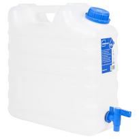 Vandens talpa su čiaupu, skaidri, 15l, plastikas