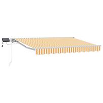 Rankinis markizės rėmas su LED Geltona ir balta 2,5 x 2 m