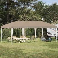 Pop-up šventinis palapinė 575 x 290 x 245 cm Kreminė