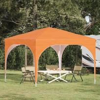 Pop-up šventinis palapinė 290 x 290 x 245 cm Oranžinė