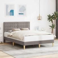 Lovos rėmas su galvūgalio Taupe 120 x 200 cm Audinys