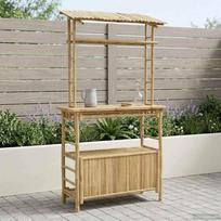 Lauko baro stalas Natūrali 110 x 50 x 210 cm Bambukas