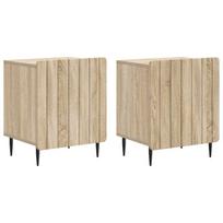 Šalia lovos spintelė 2 pcs Sonoma ąžuolas 43 x 34,5 x 52 cm