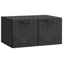 Sieninė TV spintelė Juoda 59,5 x 41 x 30 cm Apdirbta mediena