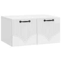 Sieninė TV spintelė Itin blizgi balta 59,5 x 41 x 30 cm