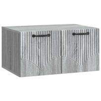 Sieninė TV spintelė Pilka sonoma ąžuolo 59,5 x 41 x 30 cm