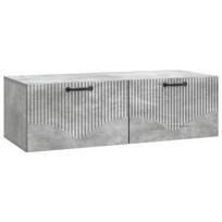 Sieninė TV spintelė Betono pilka 98 x 41 x 30 cm
