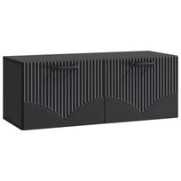 Sieninė TV spintelė Juoda 78,5 x 31 x 30 cm Apdirbta mediena