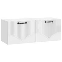 Sieninė TV spintelė Itin blizgi balta 78,5 x 31 x 30 cm