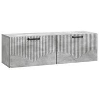 Sieninė TV spintelė Betono pilka 98 x 31 x 30 cm