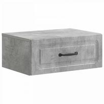 Sieninis naktinis staliukas Betono pilka 49 x 34,5 x 20 cm