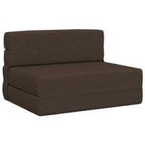 Sulankstomas Sofas-Lova Taupe 190 x 70 x 15 cm audinys