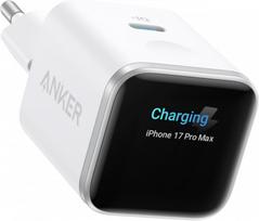 Anker išmanusis įkroviklis, Anker Nano 45 W USB C įkroviklis su ekranu ir išmaniuoju aptikimu, integruotu energijos taupymo režimu, kompaktišku GaN