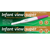 INFANT VIEW ypač ankstyvas nėštumo testas SUPER, srovinis, 1 vnt.