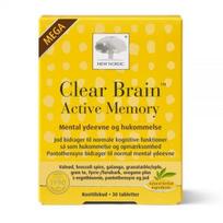 NEW NORDIC maisto papildas CLEAR BRAIN, 30 tab.