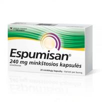 ESPUMISAN 240 mg minkštosios kapsulės N20
