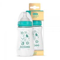 BABOO plataus kaklelio stiklinis buteliukas, nuo 3 mėn., 250 ml