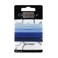 GLAMOUR plaukų gumytės, storos, spalvotos, 12 vnt.