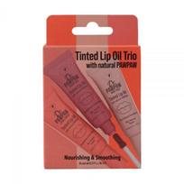 DR. PAWPAW lūpų aliejų rinkinys NUDE LIP OIL TRIO, 3 vnt. x 8 ml