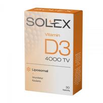 SOLEX maisto papildas VITAMIN D3 4000 TV, liposomose, 30 kaps.