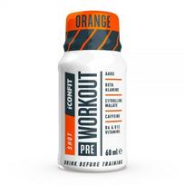 ICONFIT gėrimas prieš treniruotę PRE WORKOUT SHOT, apelsinų skonio, 60 ml