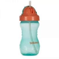 BABOO neišsipilanti gertuvė su silikoniniu šiaudeliu, žalia, nuo 9 mėn., 360 ml