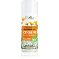 DELIA nagų lako valiklis EXPRESSREMOVER ACETONE FREE, 100 ml
