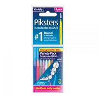 PIKSTERS tarpdančių šepetėlių rinkinys, 9 skirtingų dydžių, 9 vnt.
