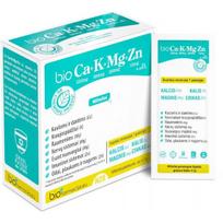 BIOFARMACIJA maisto papildas milteliais bioCa + K + Mg + Zn SU VITAMINU D3, 28 pak.