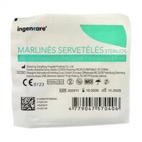 INGENCARE sterilios marlinės servetėlės, 8 sluoksnių, 10 cm x 10 cm, 5 vnt.