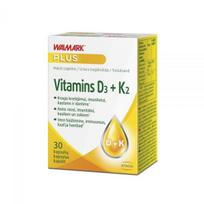 WALMARK maisto papildas VITAMINS D3 + K2, 30 kaps.