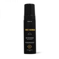 THREE WARRIORS savaiminio įdegio putos SELF TAN MOUSSE, 150 ml