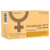 FERTILOVIT maisto papildas FOR2 PLUS DHA, 30 kaps. + 30 kaps.