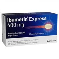 IBUMETIN EXPRESS 400 mg minkštosios kapsulės N20