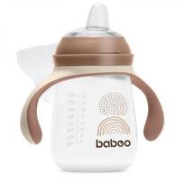 BABOO gertuvė su silikoniniu snapeliu AU NATURALE, nuo 6 mėn., 260 ml