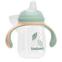 BABOO gertuvė su silikoniniu snapeliu PEACHY KEEN, nuo 6 mėn., 260 ml