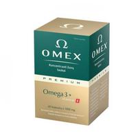OMEX maisto papildas žuvų taukai PREMIUM OMEGA-3, 60 kaps.
