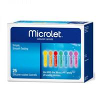 CONTOUR lancetai (adatėlės) MICROLET, 25 vnt.