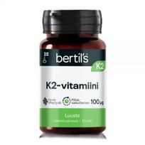 BERTIL'S maisto papildas K2 100 mcg, 60 tab.