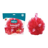 BALMY plaušinė su muilo gabaliukais NATURAL STRAWBERRY, didelė, 1 vnt.